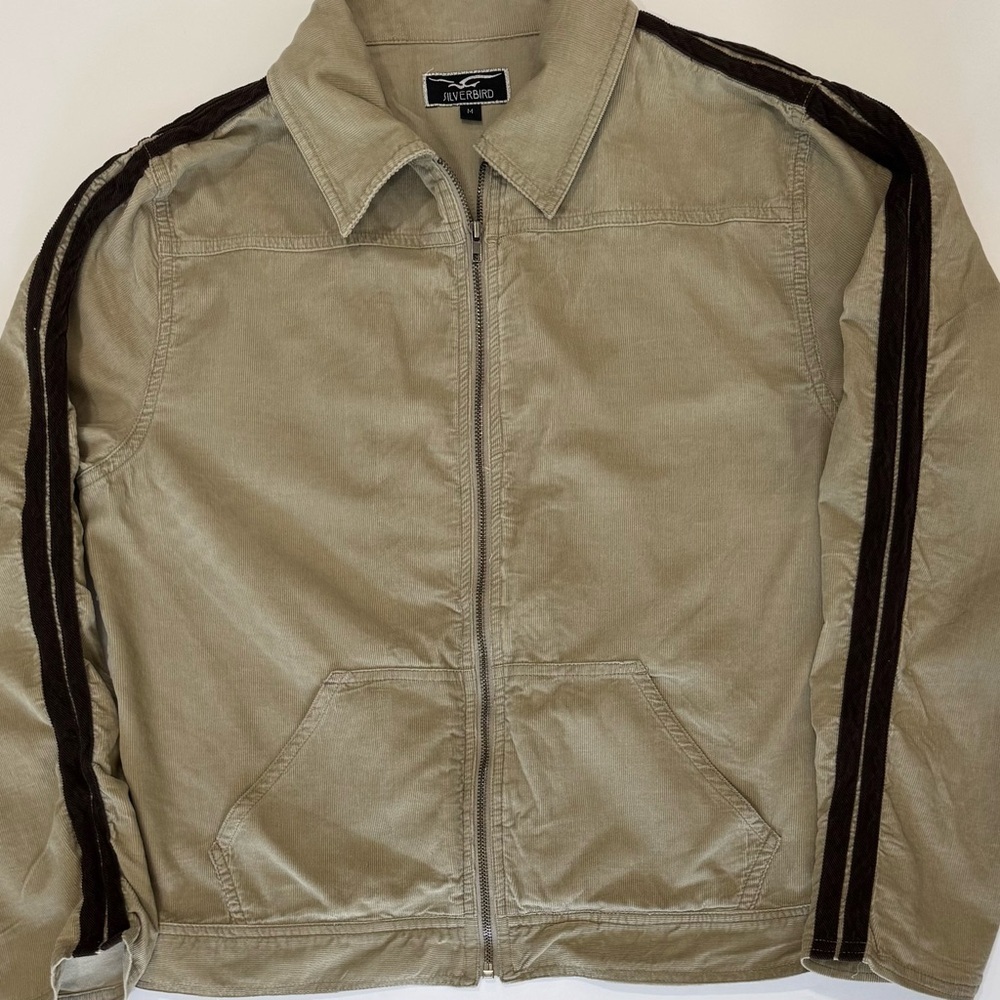 Silverbird Corduroy Track Set Tan Stripe Jacket Pants Womens M - Picture 4 of 12